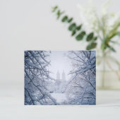 雪と氷に囲まれたセントラルパーク ポストカード (スタンド正面)