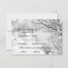 雪と氷の冬の招待状 + メニュー