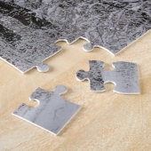 雪と自然の冬の林道 ジグソーパズル (側面)