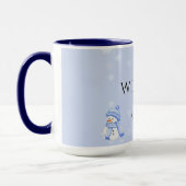 雪と雪だるまのフレッシュウィンタージョイ マグカップ (左)
