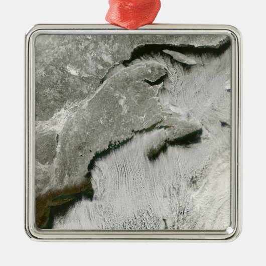 雪と雲の通り メタルオーナメント (正面)