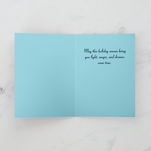 雪と魔法クリスマスカード シーズンカード (内部)