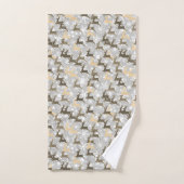 雪と鹿 バスタオルセット (ハンドタオル)