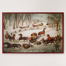 雪にこぼれる大パズル ジグソーパズル