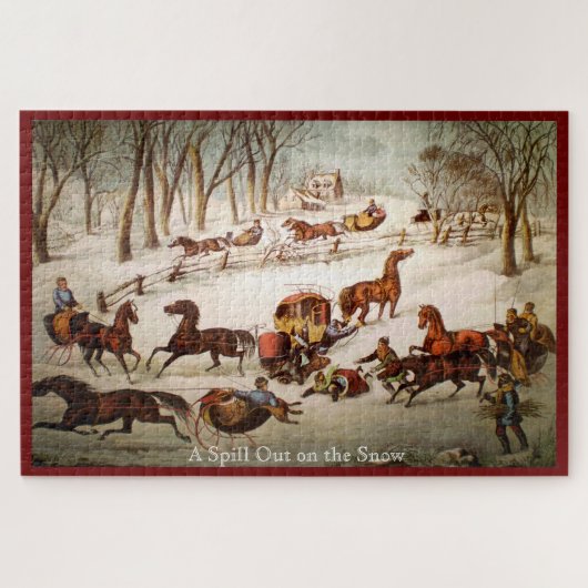 雪にこぼれる大パズル ジグソーパズル (横)