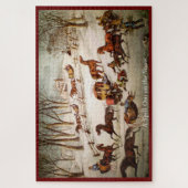 雪にこぼれる大パズル ジグソーパズル (縦)