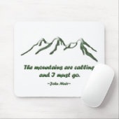 雪によってひっくり返されるmtnsは… J Muirを呼んでいます マウスパッド (マウス)