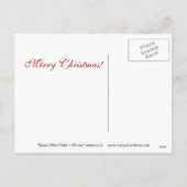 雪によって満たされる分野の冬の景色 シーズンポストカード (裏面)