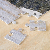 雪によってFlatironsの大きい石のコロラド州の塵を払われるパノラマ ジグソーパズル (側面)