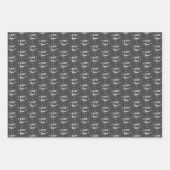 雪にクリスマスの雪を降らせる ラッピングペーパーシート (正面3)