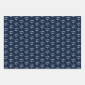 雪にクリスマスの雪を降らせる ラッピングペーパーシート (正面)