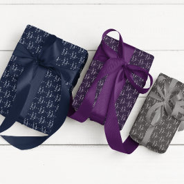 雪にクリスマスの雪を降らせる ラッピングペーパーシート