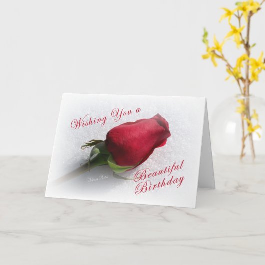 雪に上がりました-メッセージを個人化して下さい カード (黄色い花)