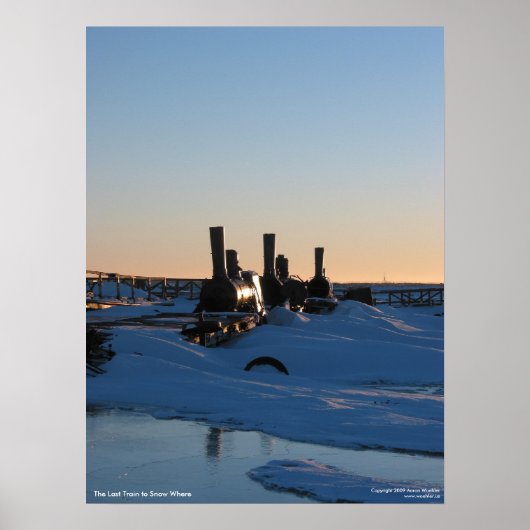 雪に向かう最終列車 ポスター (正面)