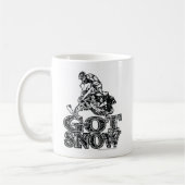 雪に困った コーヒーマグカップ (左)