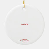 雪に囲まれた セラミックオーナメント (裏面)