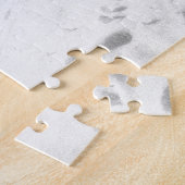 雪に埋もれた2つの椅子 ジグソーパズル (側面)