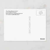 雪に埋もれた2つの椅子 ポストカード (裏面)