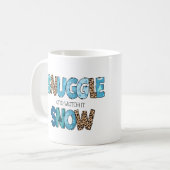 雪に寄り添って見パーソナライズされたる コーヒーマグカップ (正面左)