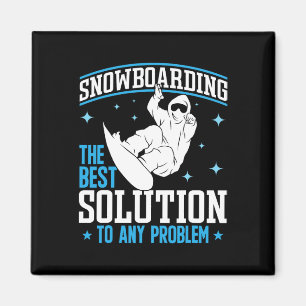 雪に対する最高の解決のスノーボード マグネット