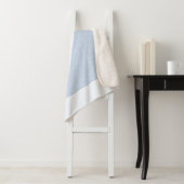 雪に小さな冬の木の氷の青い水玉模様 シェルパブランケット (インサイチュ)