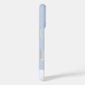 雪に小さな冬の木の氷の青い水玉模様 Case-Mate iPhoneケース (裏面 / 右)