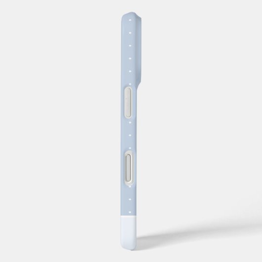 雪に小さな冬の木の氷の青い水玉模様 Case-Mate iPhoneケース (裏面 / 右)