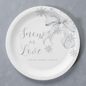 雪に恋して ペーパープレート