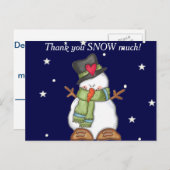 雪に感謝（パーソナライズ） ポストカード (正面/裏面)