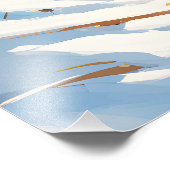 雪に抱かれた喜び: ウサギの奔放 フォトプリント            (角)