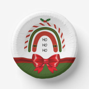 雪に染まるクリスマスレインボー ペーパーボウル