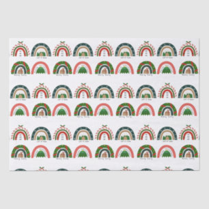 雪に染まるクリスマスレインボー 薄葉紙