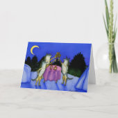 雪に棲む狼たち3匹 カード (正面)