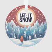 雪に美しいヴィンテージ オーナメント (裏面)