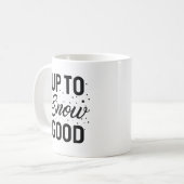 雪に耐える コーヒーマグカップ (正面左)