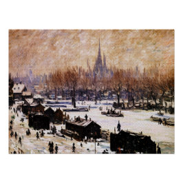 雪に覆われたアムステルダム ポスター