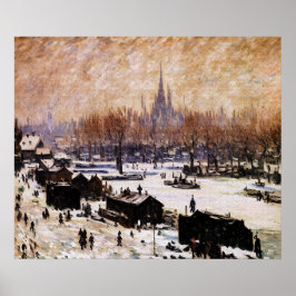 雪に覆われたアムステルダム ポスター