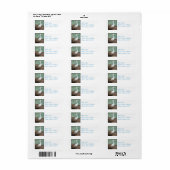 雪に覆われたエグレ鳥 ラベル (フルシート)