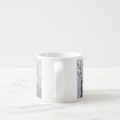 雪に覆われたオーク材 エスプレッソカップ (裏面)