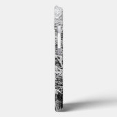雪に覆われたカエデの木の線画 Case-Mate iPhoneケース (裏面 / 左)