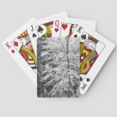 雪に覆われたカエデの木 トランプ (裏面)