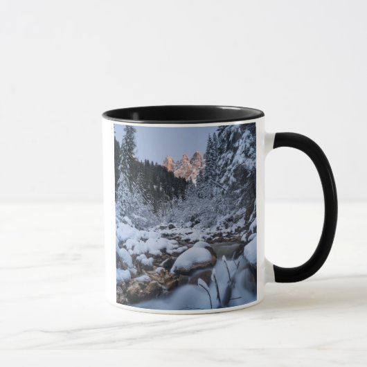 雪に覆われたガイスラー山脈 マグカップ (右)