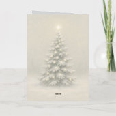 雪に覆われたクリスマスカード シーズンカード (裏面)