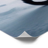 雪に覆われたクリスマスツリー ポスター (角)