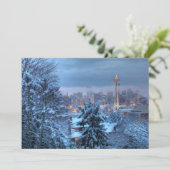 雪に覆われたシアトルの景色 シーズンカード (スタンド正面)
