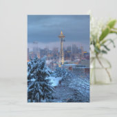 雪に覆われたシアトルの景色 シーズンカード (スタンド正面)