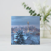 雪に覆われたシアトルの景色 シーズンカード (スタンド正面)