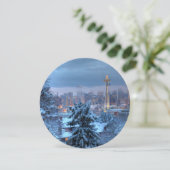 雪に覆われたシアトルの風景 シーズンカード (スタンド正面)