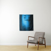 雪に覆われたトウヒの森の魔法の霧 タペストリー (インサイチュ)