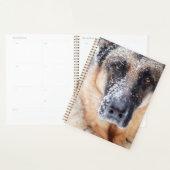 雪に覆われたドイツの羊飼い プランナー手帳 (ディスプレー)